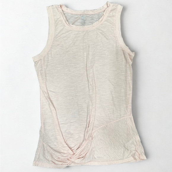 Gaiam Women’s Light Pink Twist Front Tank - Picture 2 of 7
